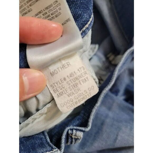 Mother - Stunner Ankle Step Fray Good Girls Do 25 $220 - Picture 8 of 8